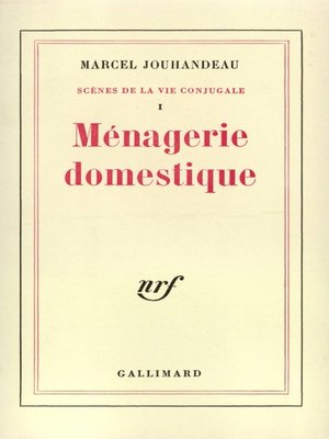 cover image of Scènes de la vie conjugale (Tome 1)--Ménagerie domestique